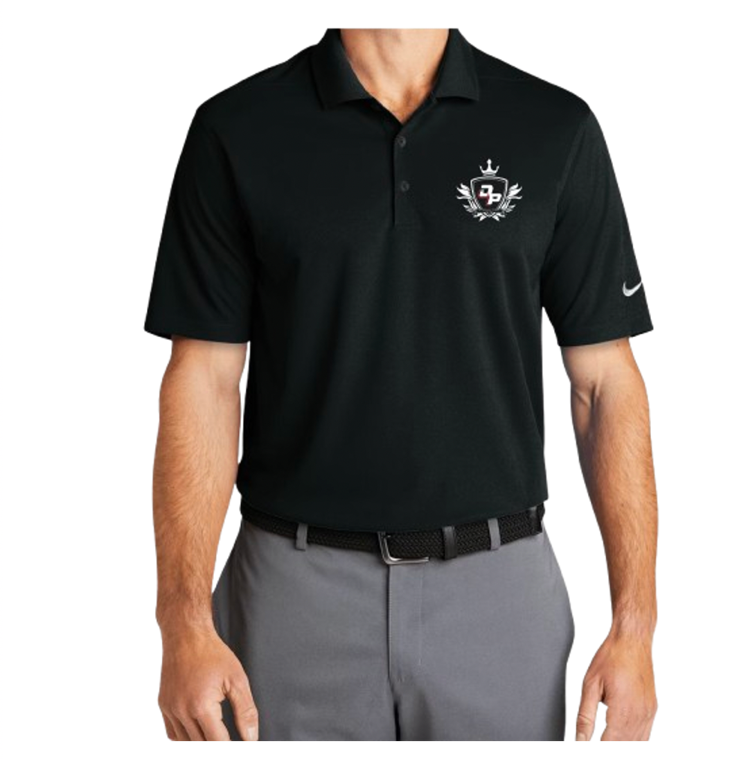 Dynamic Prep Black Crest Polo